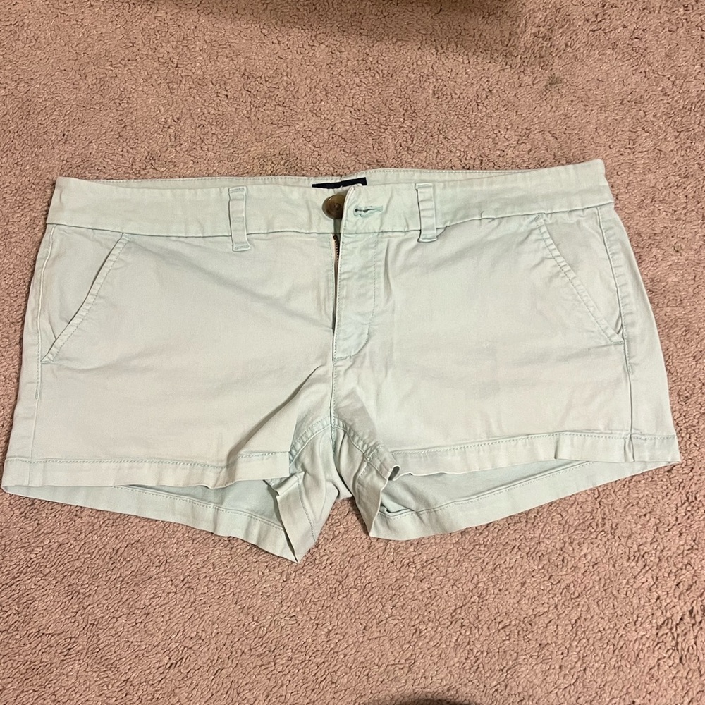EUC American Eagle Outfitters Shortie Stretch Shorts! Size 12! Mint Green